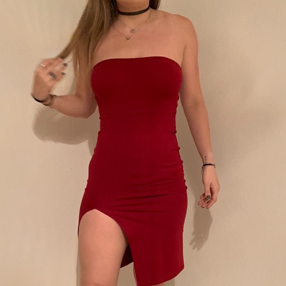 Forever 21 Dresses & Skirts - Forever 21 Red Strapless Dress